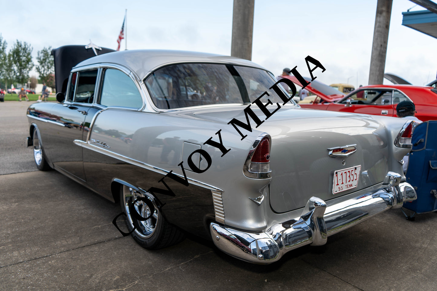 1955 Chevrolet Bel Air Nashville Cars and Coffee July 2026 Custom Design Piece #107