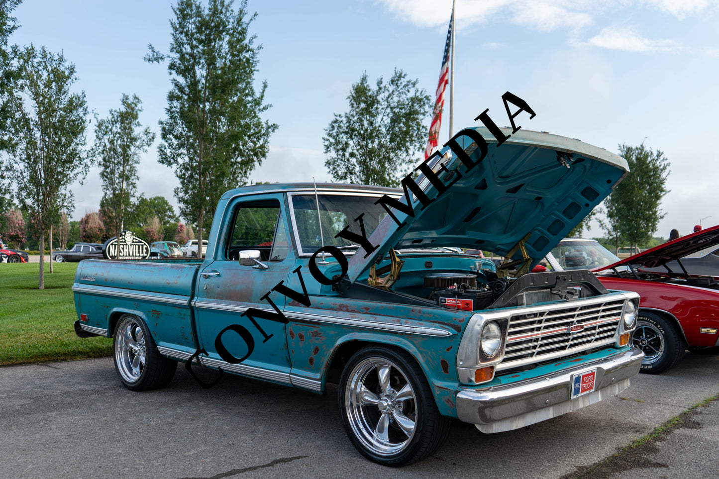 1968 Ford F-100 Nashville Cars and Coffee July 2026 Custom Design Piece #235
